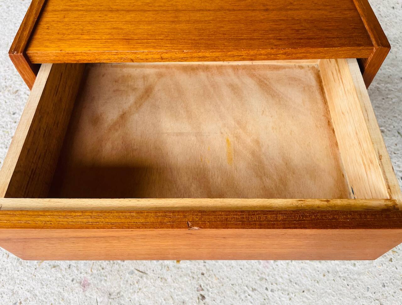 Vintage Scandinavian teak bedside table circa 1960's