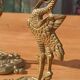 Bougeoirs en bronze, héron , Art déco orientaliste