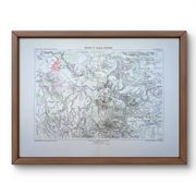 Dresden and Saxon Switzerland, original map printed in 1879.