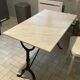 Table bistrot marbre