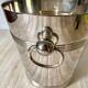 Champagne bucket in silver metal