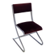 70s tubular chrome dining chair