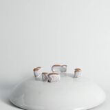 Art Deco White Earthenware Mermaid Bowl "300" by Mari Simmulson for Upsala-Ekeby