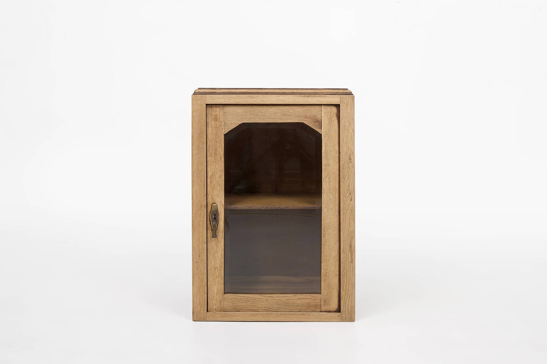 Rustic French table display cabinet, ca. 1900