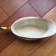Saucière 23 cm Porcelaine Ivoire & Dorée Lenox