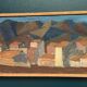 Swedish Oil on Canvas "Urban Landscape" by Johan Lundgren, Framed