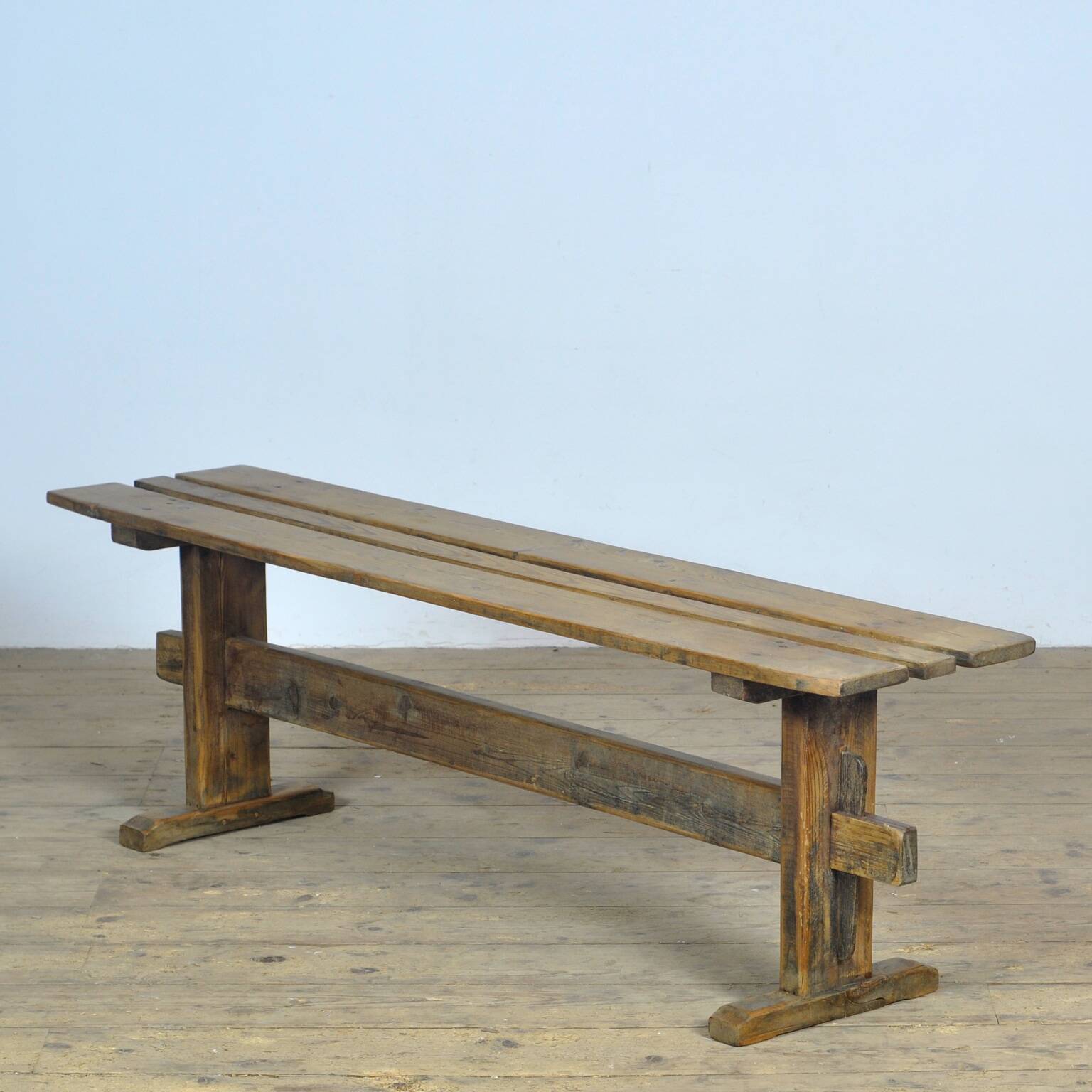Rustic Pine Bench, 1960s