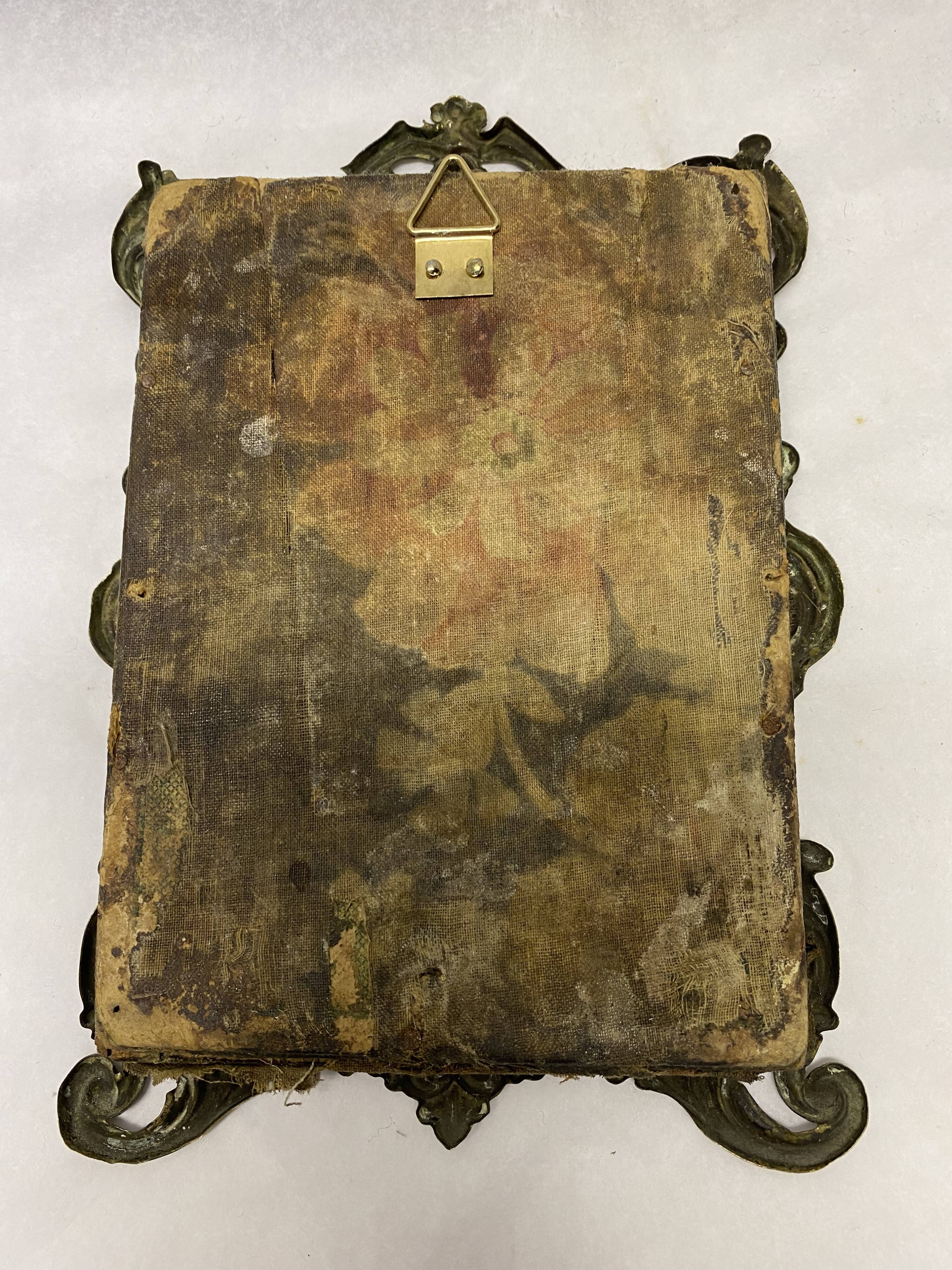 Miroir ancien laiton 20x14cm