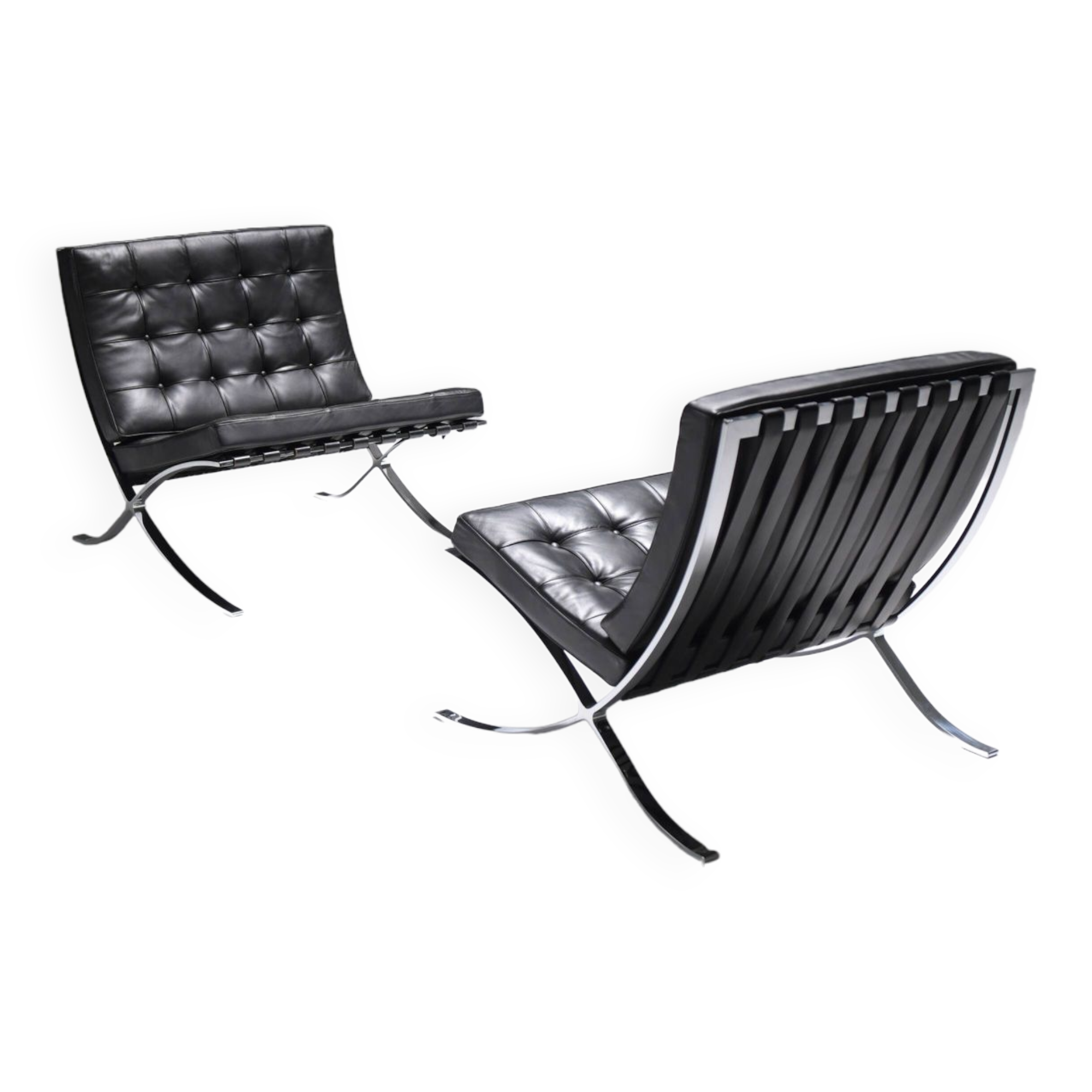 Vintage set of Barcelona Chairs - Ludwig Mies van der Rohe - Knoll International