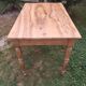 Antique Louis Philippe style desk table in cherry wood with 2 drawers