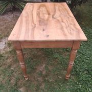 Antique desk in Louis Philippe style made of cherry wood with 2 drawers.