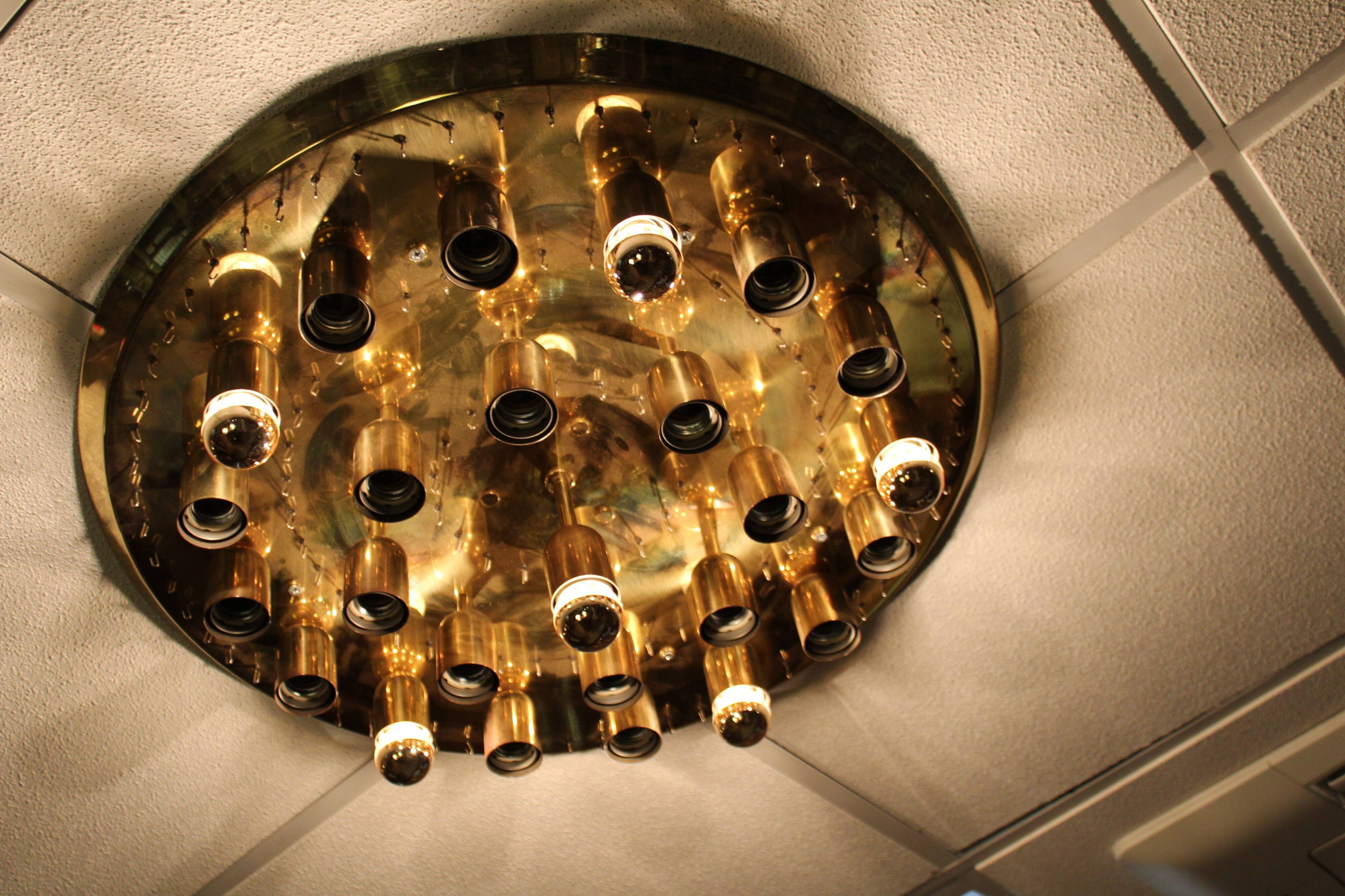 J.T. Kalmar Plaffoniere avec cristaux de verre de Murano, Autriche 1960