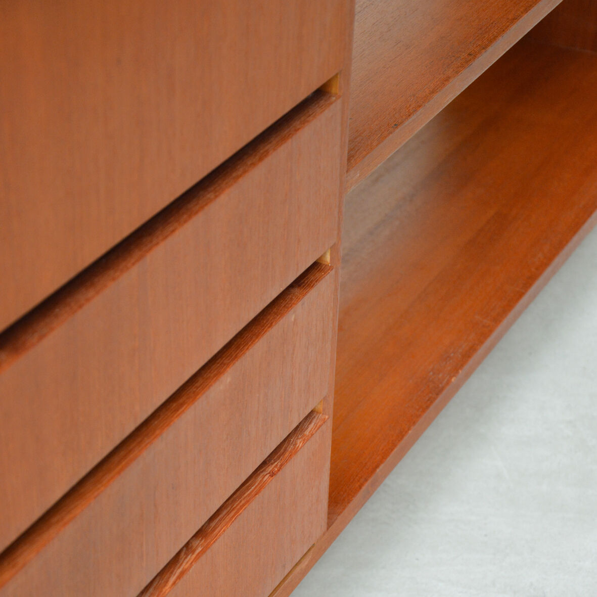 Sideboard bookcase with feet metal, 1960