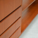 Sideboard bookcase with feet metal, 1960