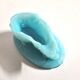 Vallerysthal easter rabbit box in blue opaline from 1900