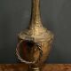 Brutalist lamp 1970 in gilded metal with rings