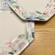 Assiettes Fidji Japon octogonales fleuries en grès