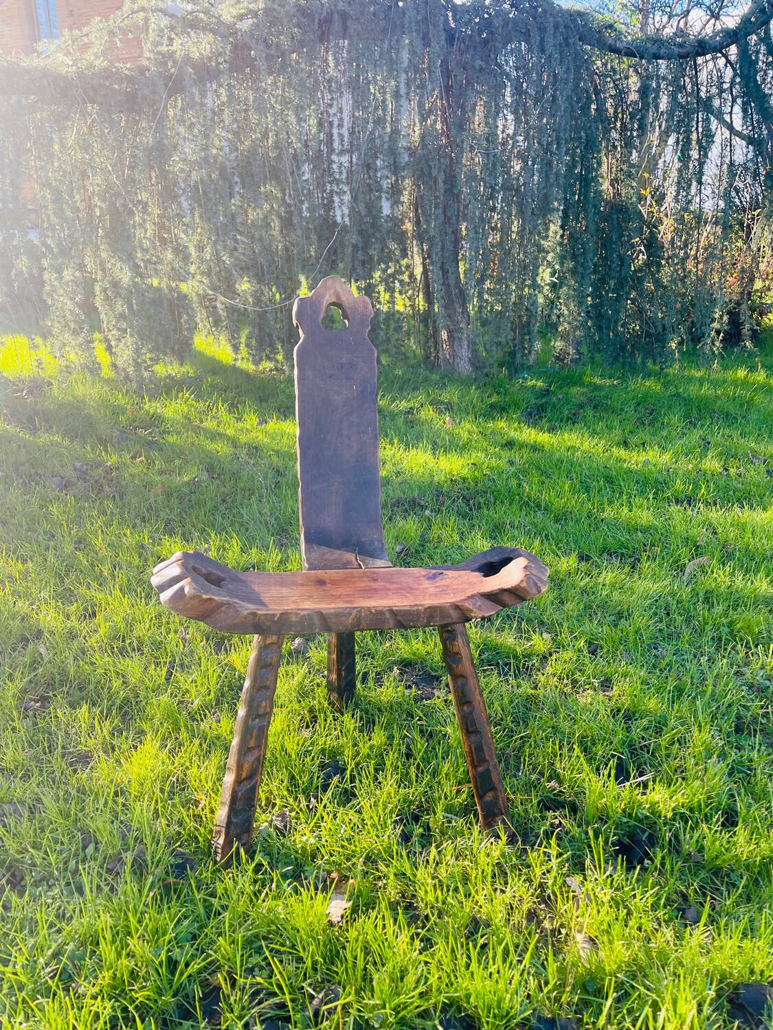 Brutalist Tripod Chair