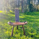 Brutalist Tripod Chair