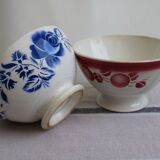 Set of 2 antique ceramic bowls