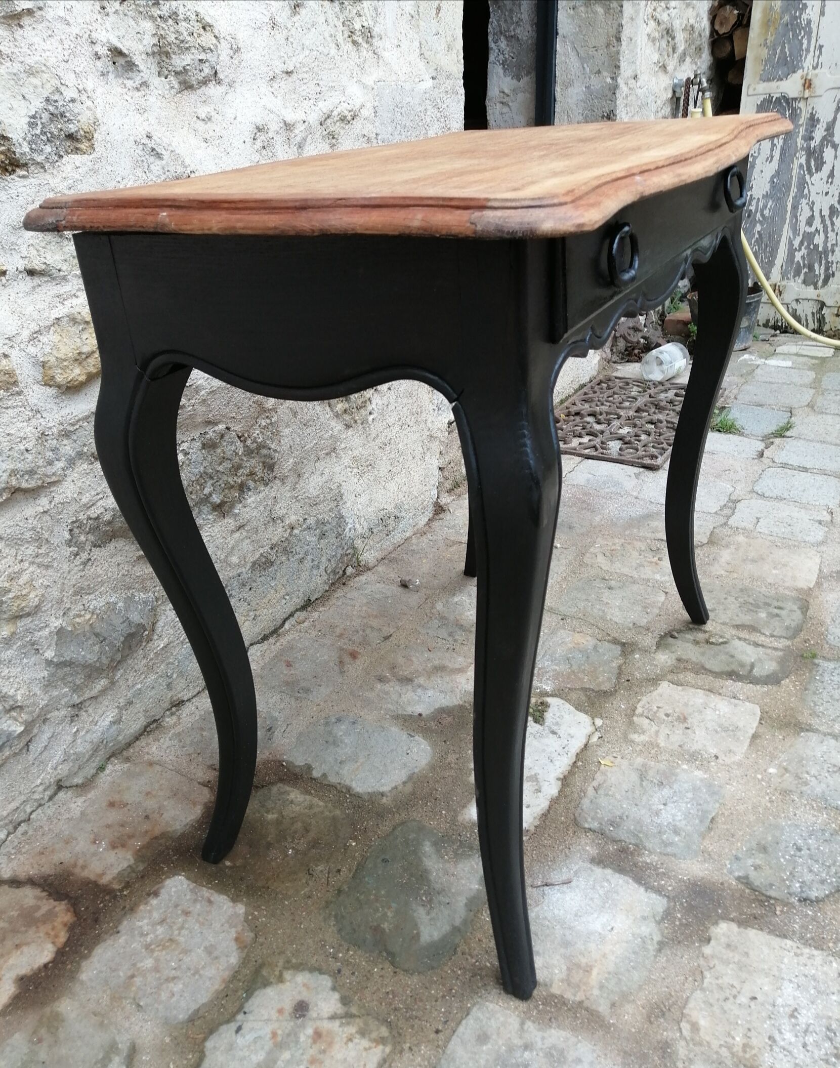 Wooden table or desk with drawer