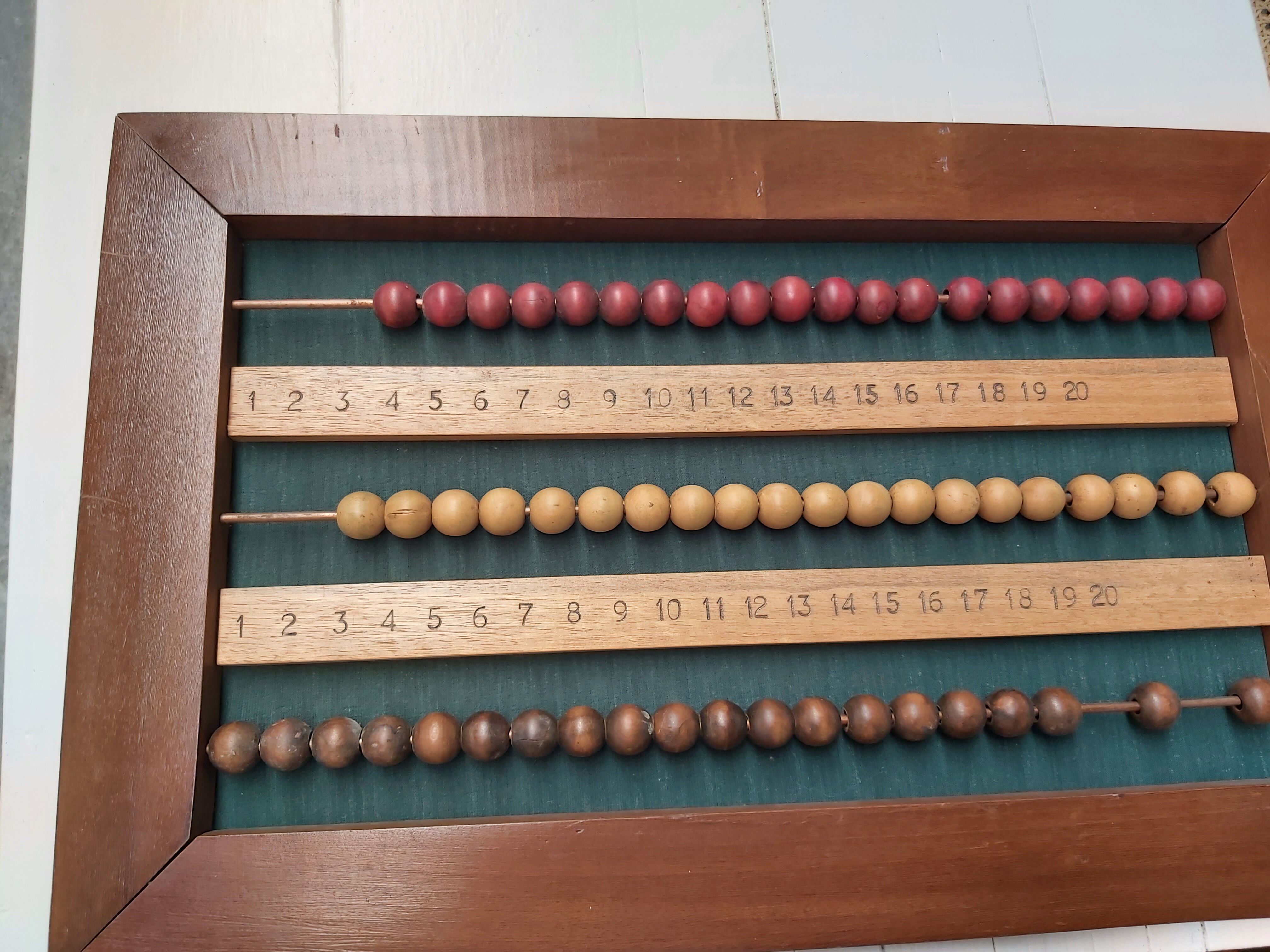 Vintage billiard marker abacus