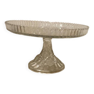 Crystal dish for pie or fruit