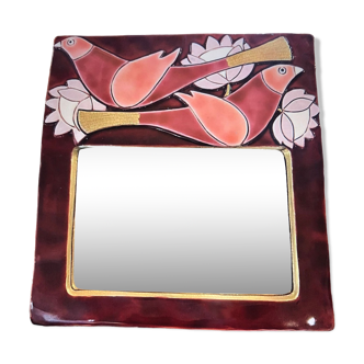 Amazon ceramic mirror 32x33cm