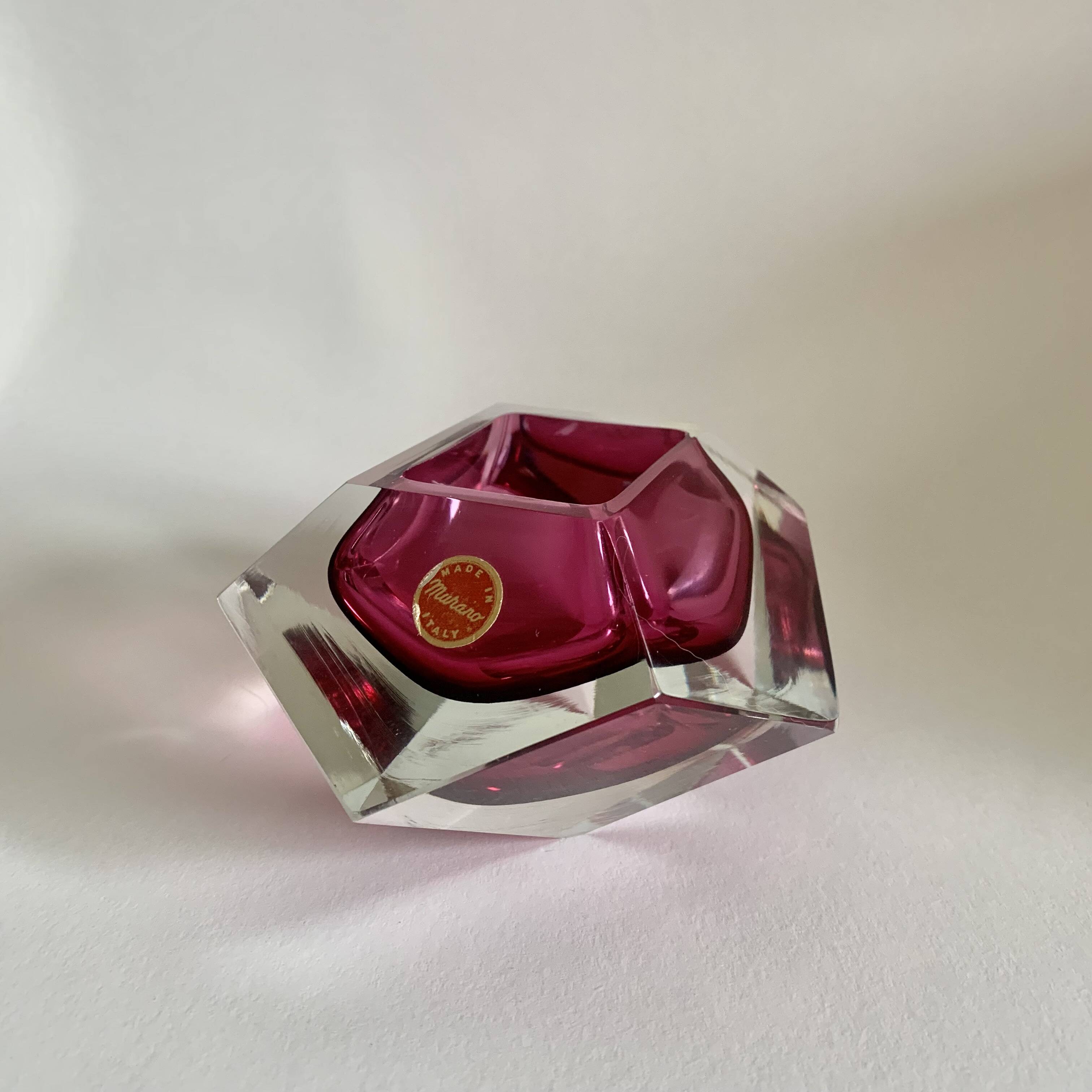 Cendrier de F. Poli pour Murano, Italie, années 1960