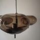 suspension in chrome and smoked glass from Sciolari, italy 1970