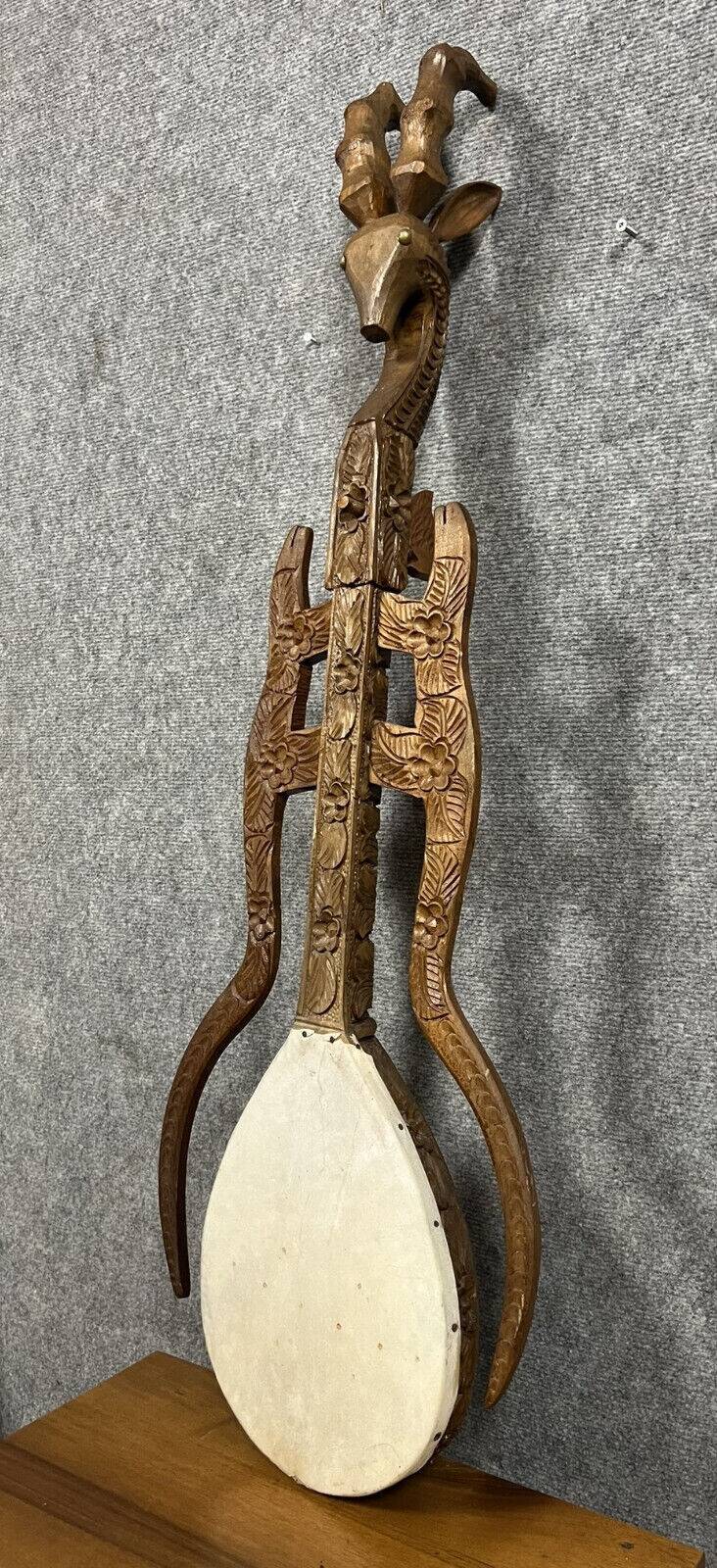 Gusle or gusla Serbian musical instrument with one string circa 1900 ...