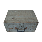 Old wooden transport trunk