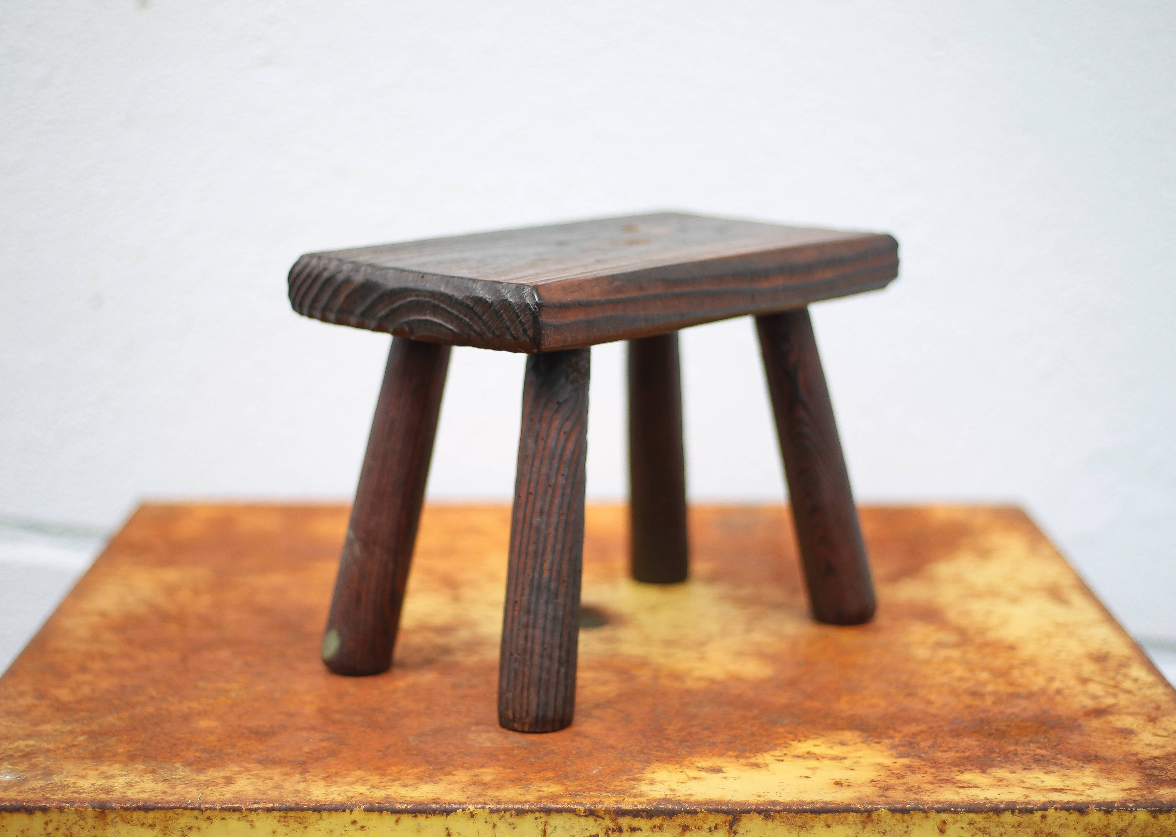 Wooden stool, small stool, plant holder, interior decoration