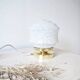 White Clichy glass table lamp