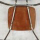 2 chaises en formica marron