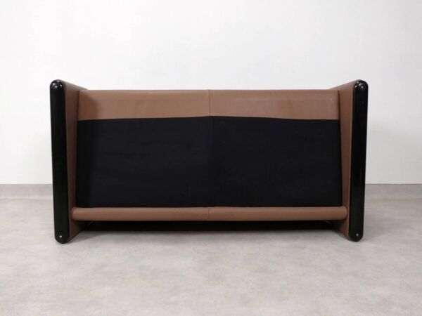 Ensemble de canapés Cassina Maralunga 2 places en cuir mocca.