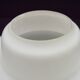 Large French Vintage Retro White Opaque Glass Pendant Ceiling Light Shade