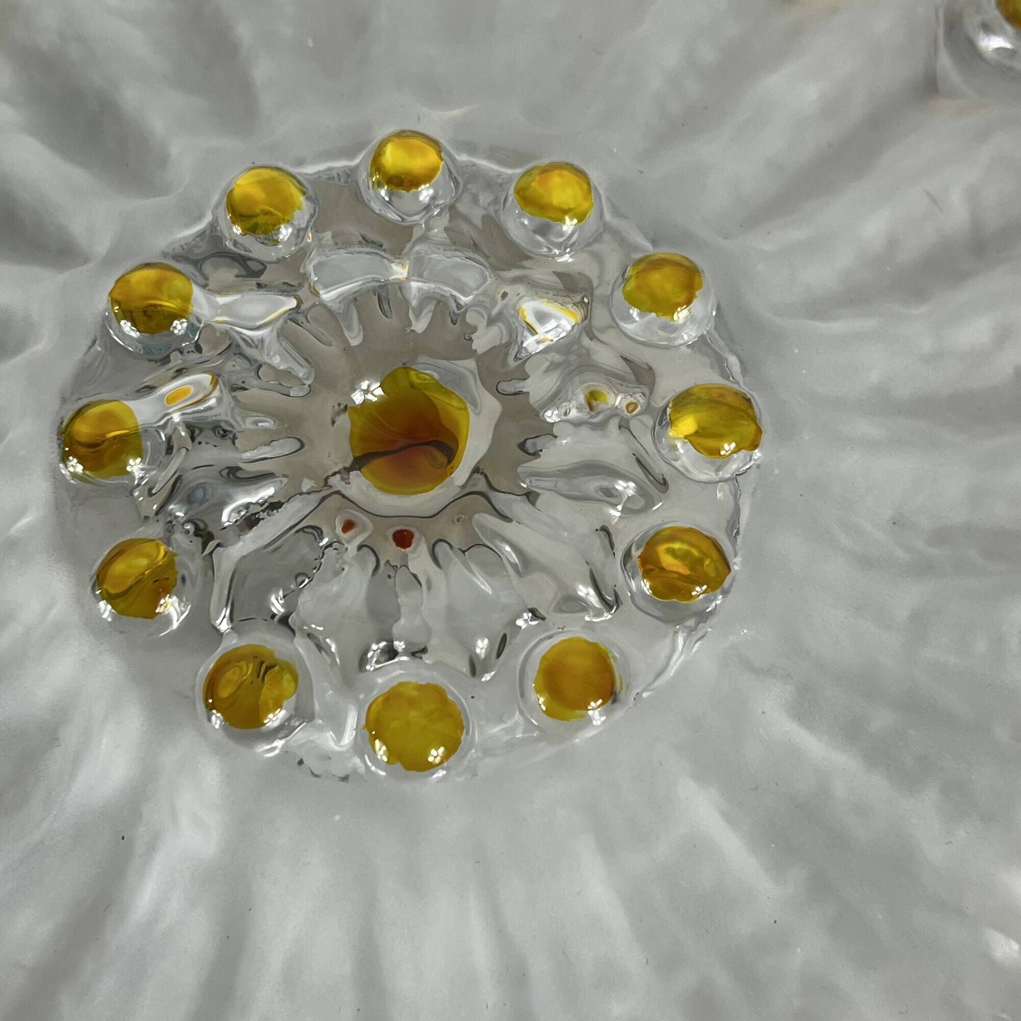 Wall light or round ceiling light in Murano or Limburg glass type.