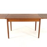 Extendable rectangular dining table "Horsbyg" - Danish design in teak