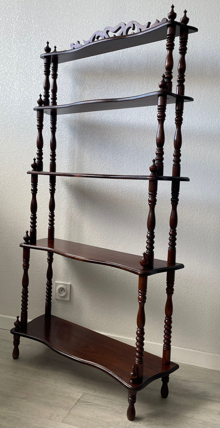 Library - turned wooden shelf