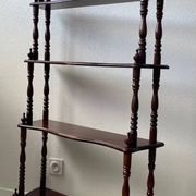 Library - turned wooden shelf