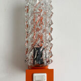 Lamp / wall lamp metal orange diamond globe 70s