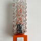 Lamp / wall lamp metal orange diamond globe 70s