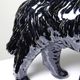 Vintage rum carafe Newfoundland Screech, Newfoundland dog in majolica.