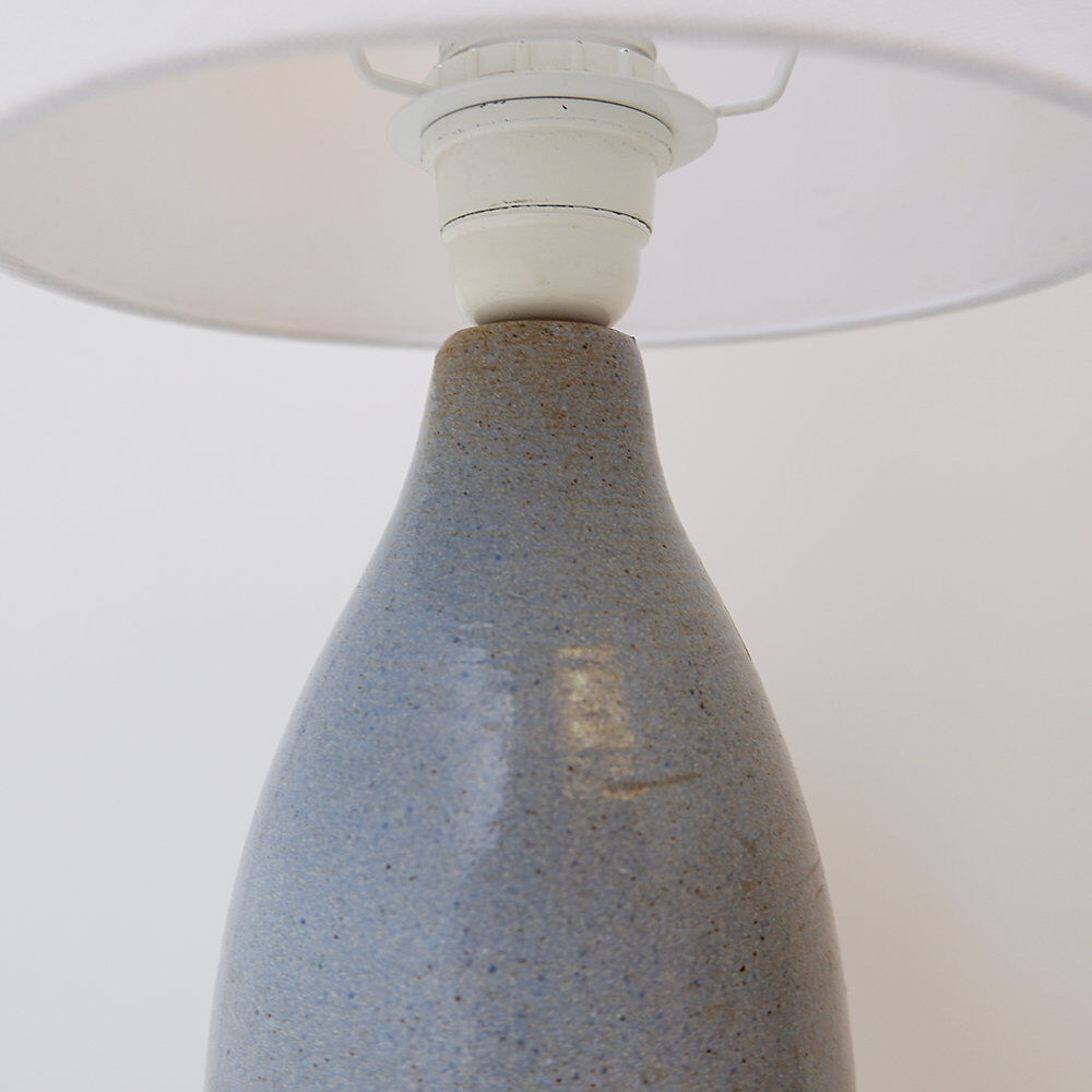 Pair of vintage ceramic table lamps with a two-tone finish - 1980s