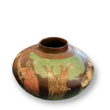 Peruvian vase in polychrome terracotta