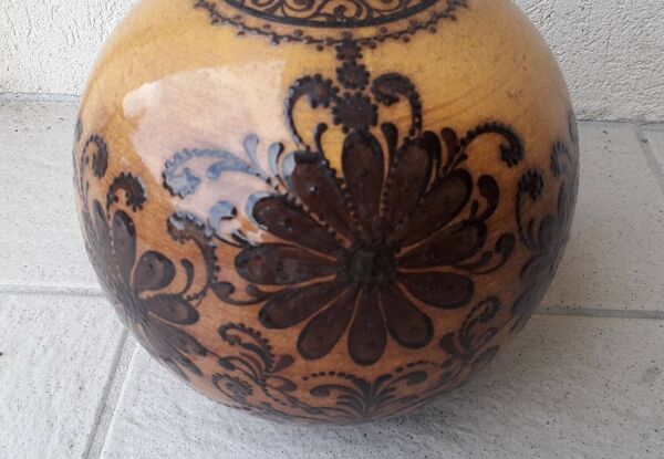 Vase poterie en terre cuite alsacienne