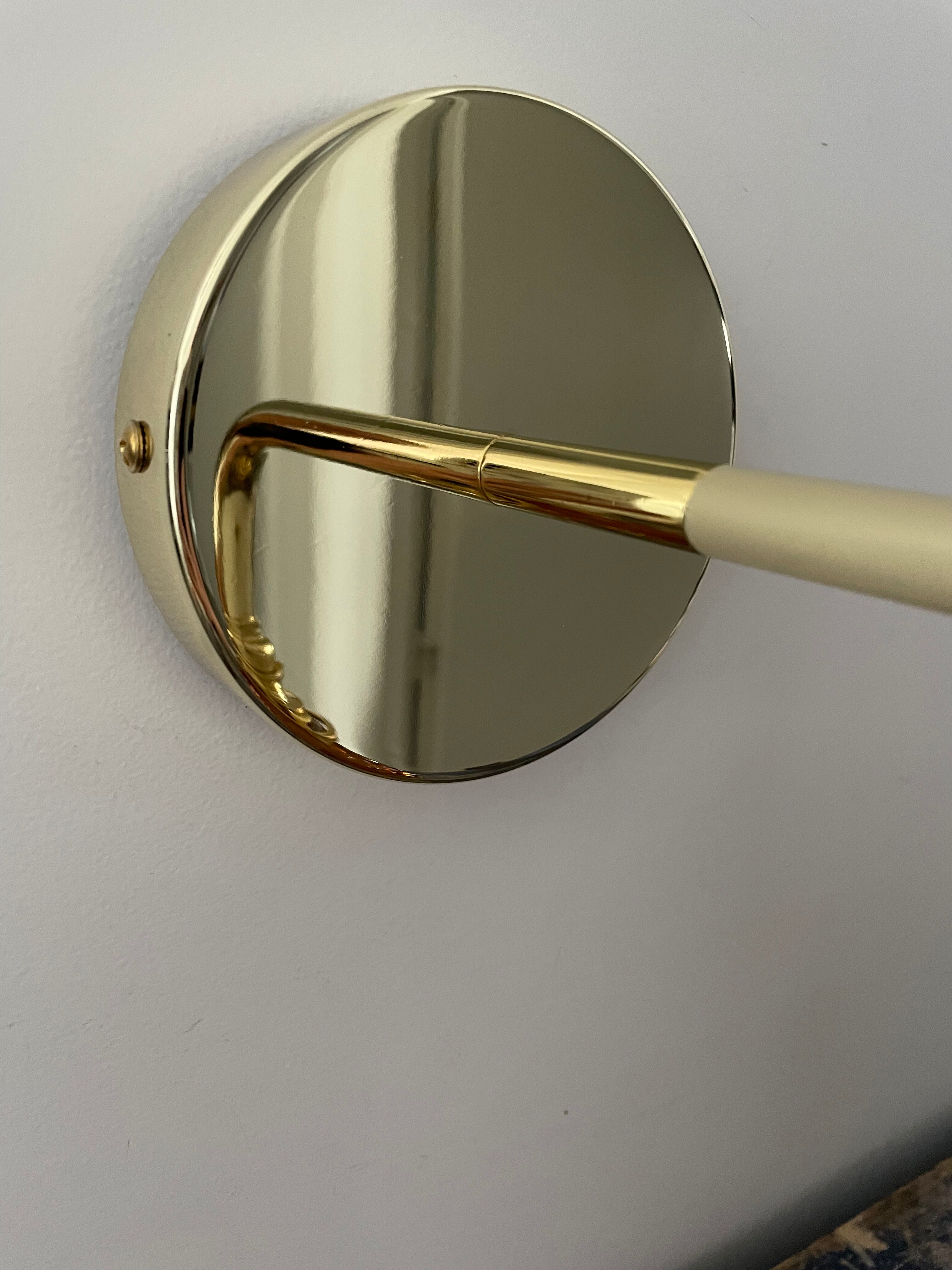 Wall lamp Electrified golden pine cone to nine