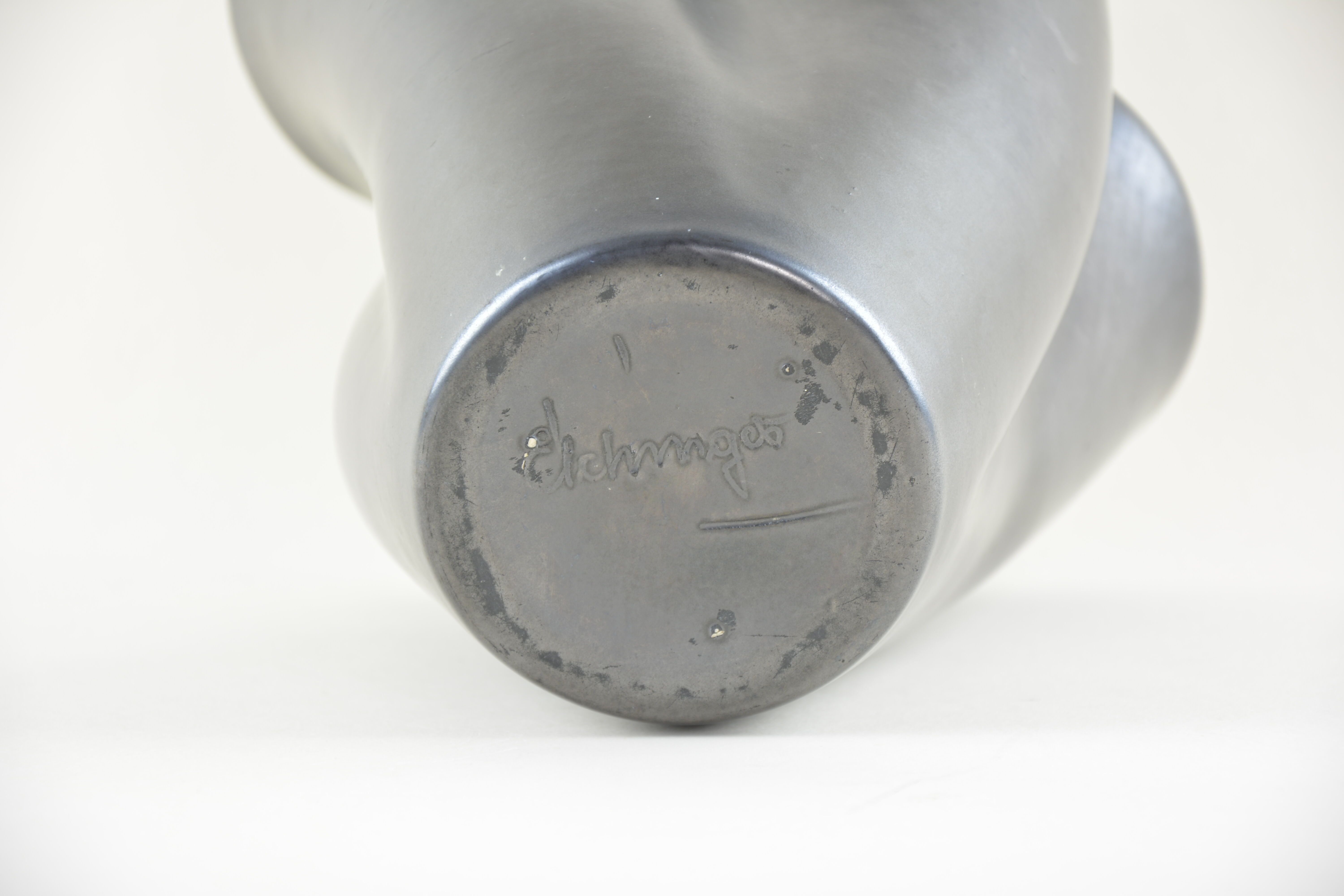 Vase Elchinger bicolore des années 50
