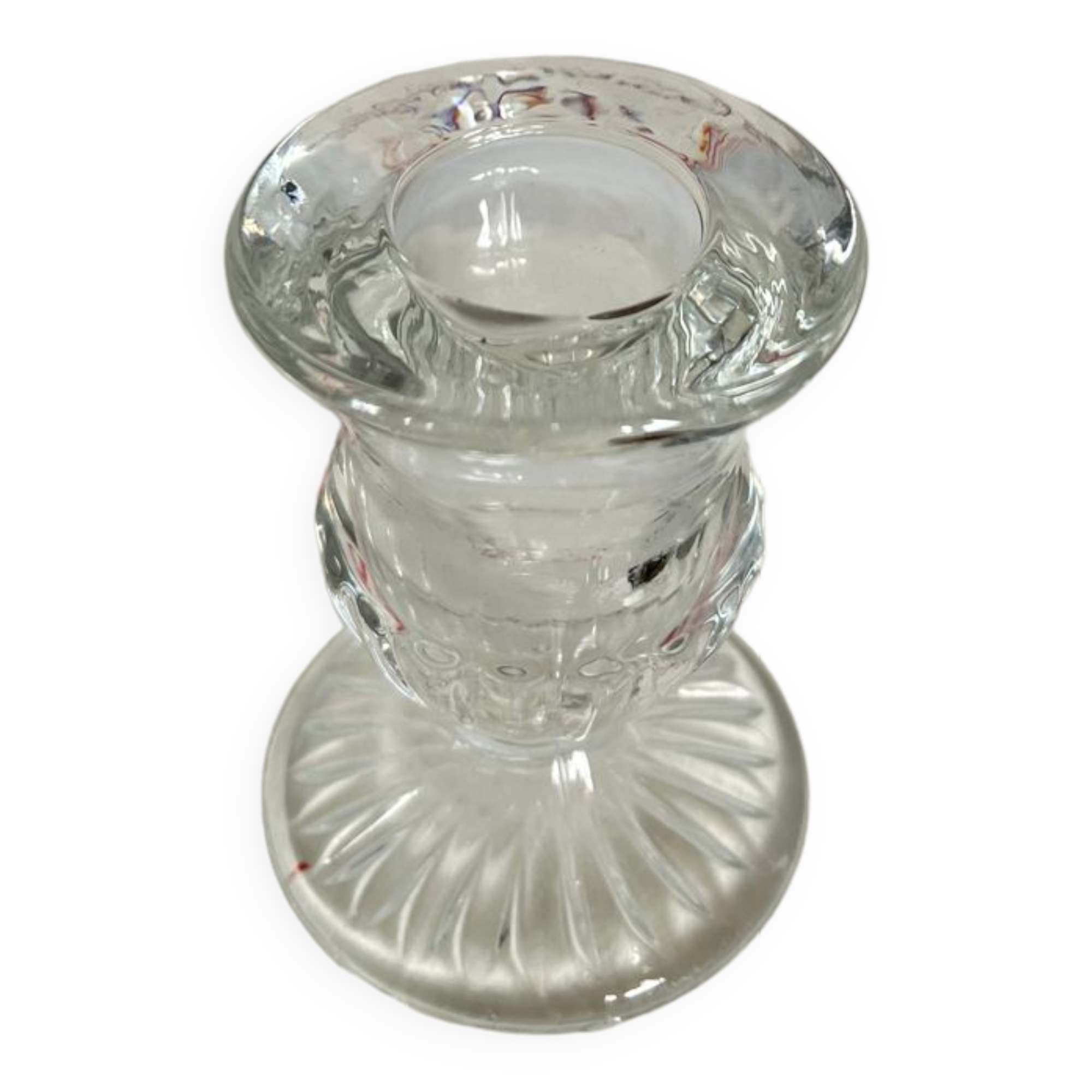 Bougeoir en verre